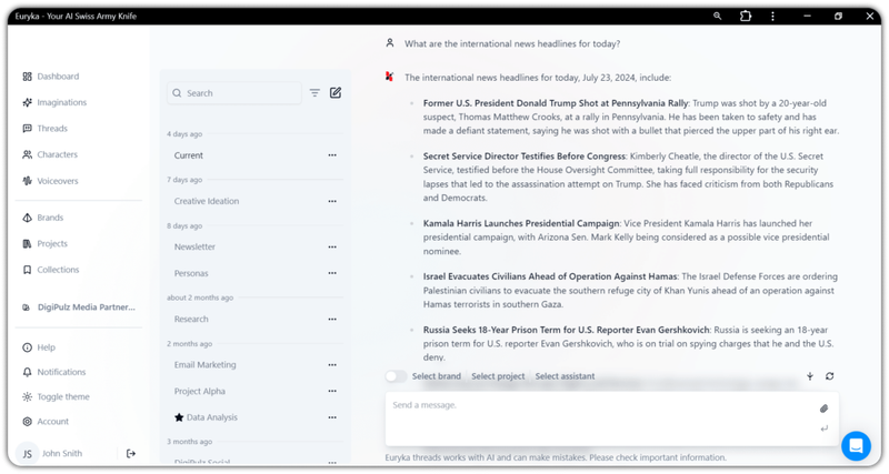 Euryka Threads Evolves, Taking AI Content Creation to New Heights