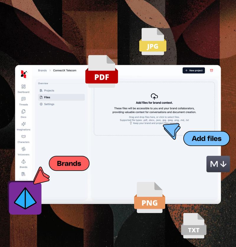 Context is King: Introducing File Attachments for Brands and Projects in Euryka